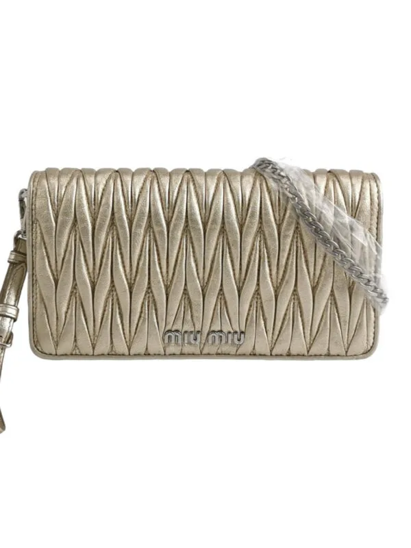 Miu Miu Lambskin Logo Crossbody