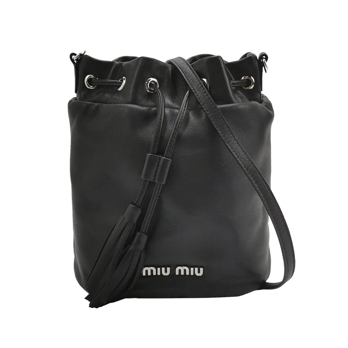 Miu Miu Lambskin Logo Crossbody — фото 1