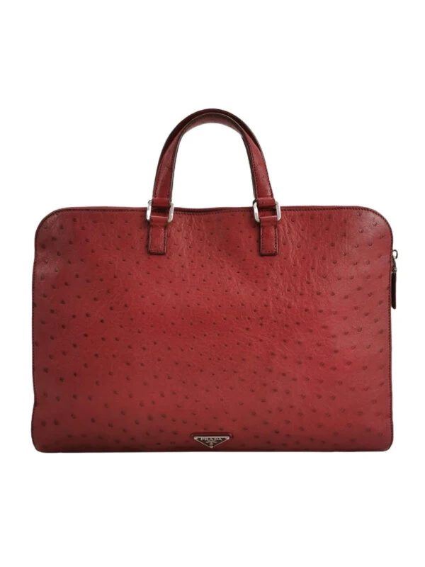 Винтажная сумка Prada Ostrich Handbag