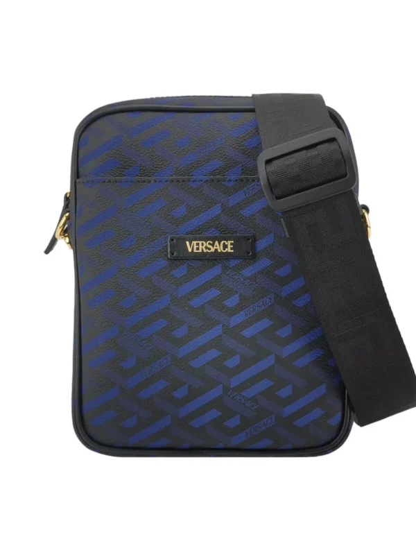 Versace Calfskin Logo Crossbody