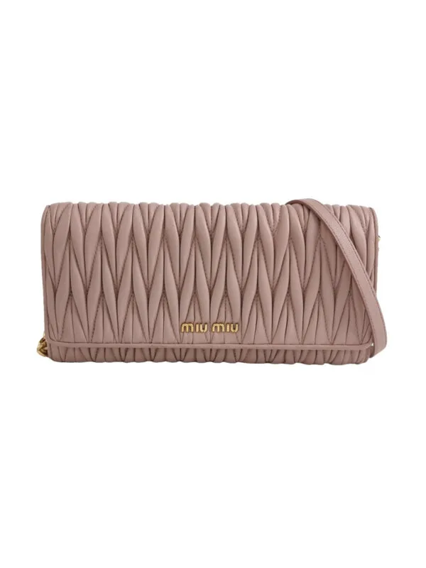 Miu Miu Lambskin Logo Crossbody