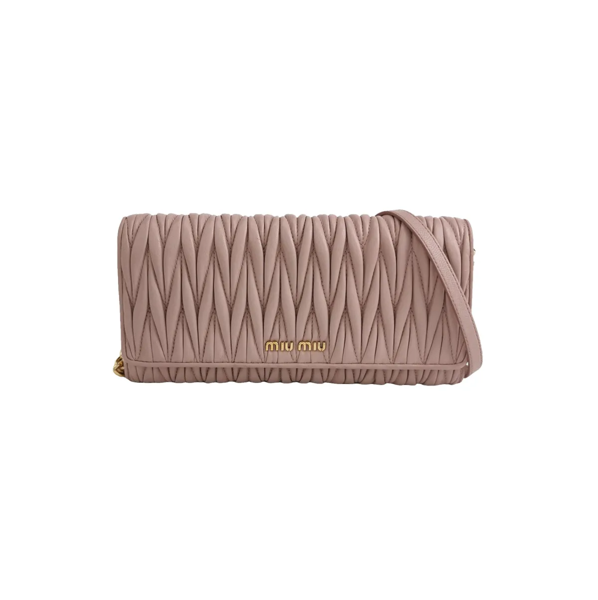 Miu Miu Lambskin Logo Crossbody — фото 1