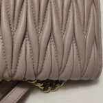 Miu Miu Lambskin Logo Crossbody — фото 15