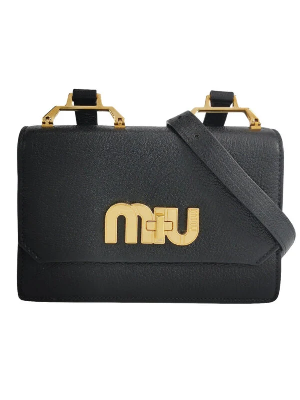 Miu Miu Lambskin Logo Crossbody