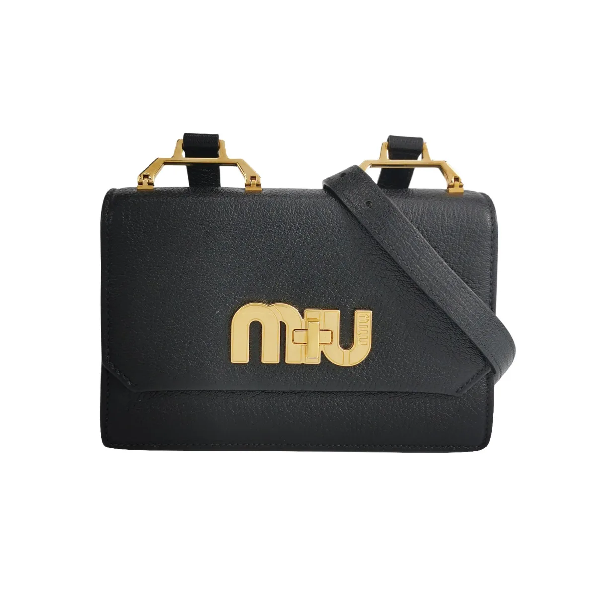 Miu Miu Lambskin Logo Crossbody — фото 1