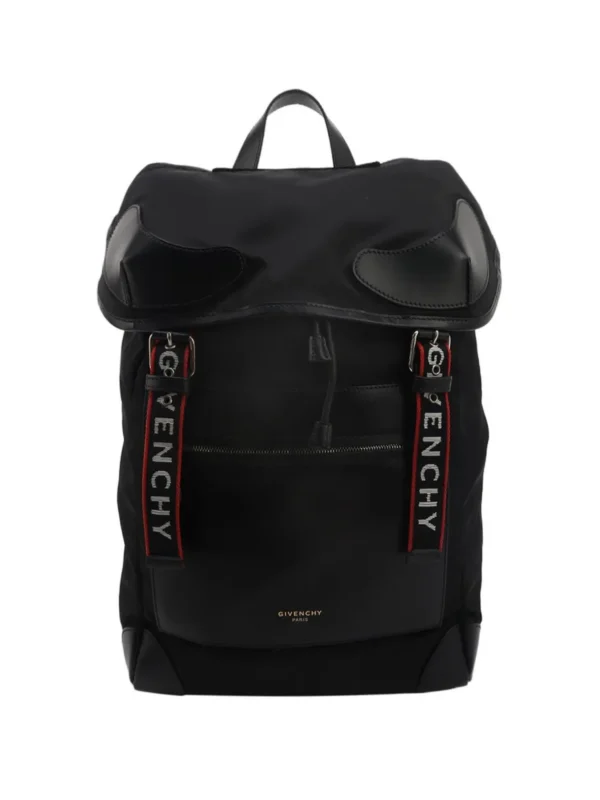 Givenchy Woven Calfskin Logo Backpack