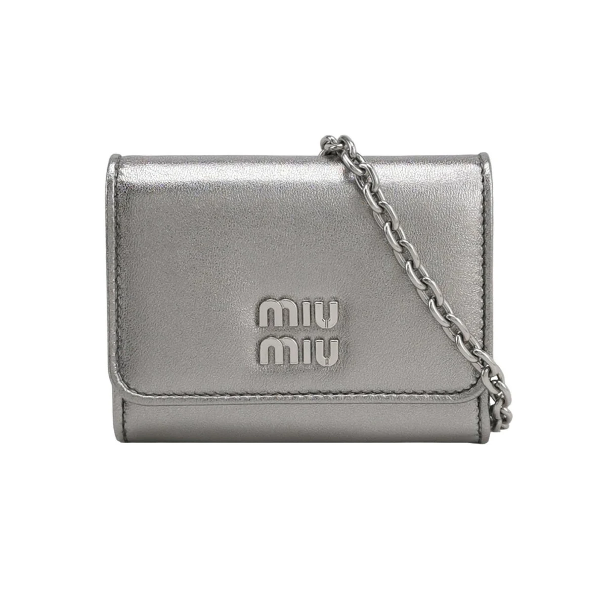 Miu Miu Lambskin Logo Crossbody — фото 1