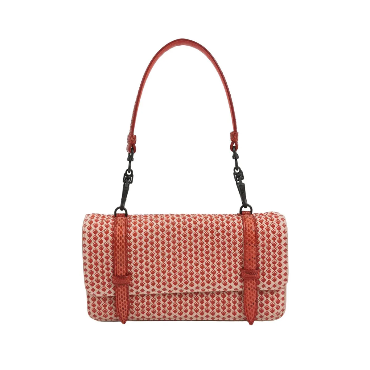 Bottega Veneta Colorblock Lambskin Shoulder Bag (Боттега Венета) — фото 1
