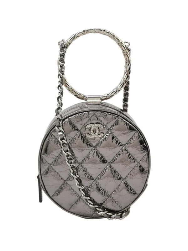 Chanel Quilted Waxed Calfskin CC Crossbody