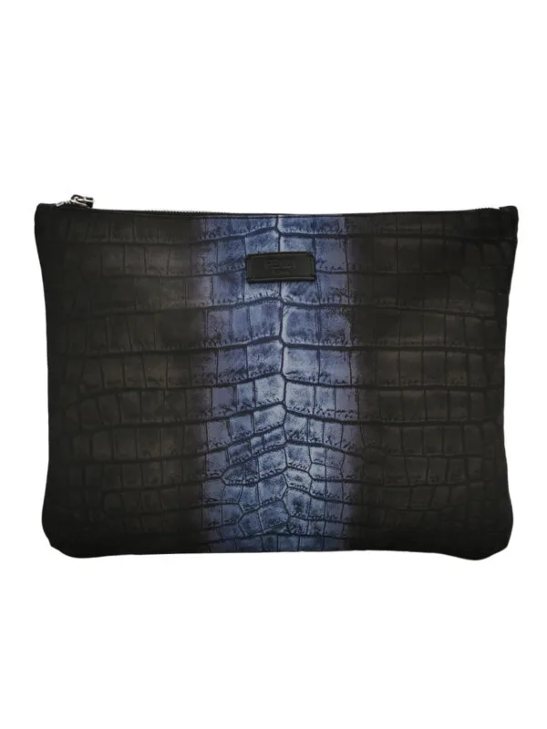 Винтажная сумка Fendi Colorblock Calfskin Logo Clutch