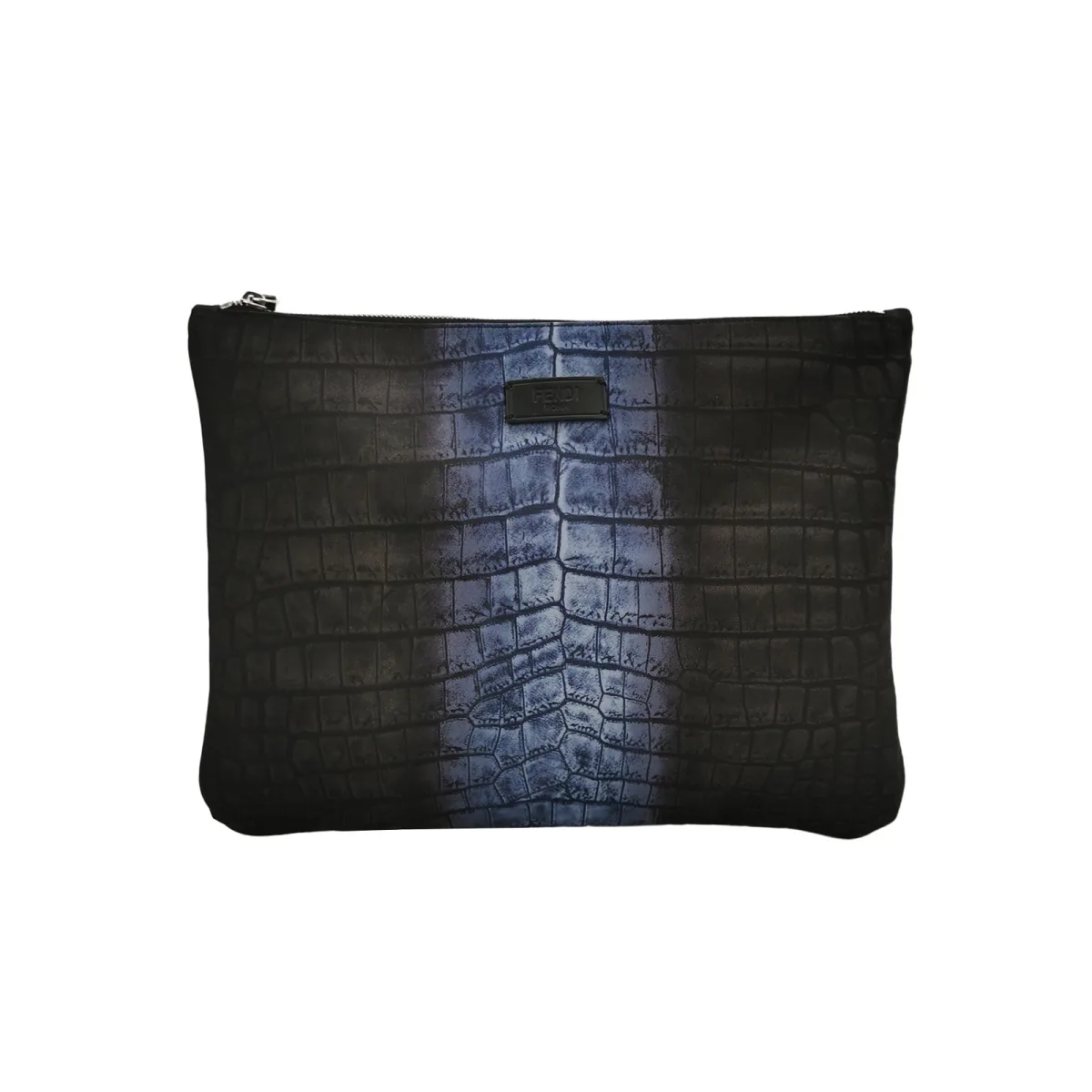 Fendi Colorblock Calfskin Logo Clutch — фото 1