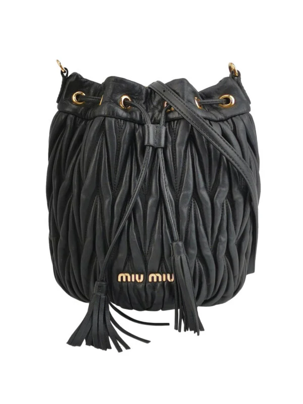 Винтажная сумка Miu Miu Lambskin Logo Crossbody