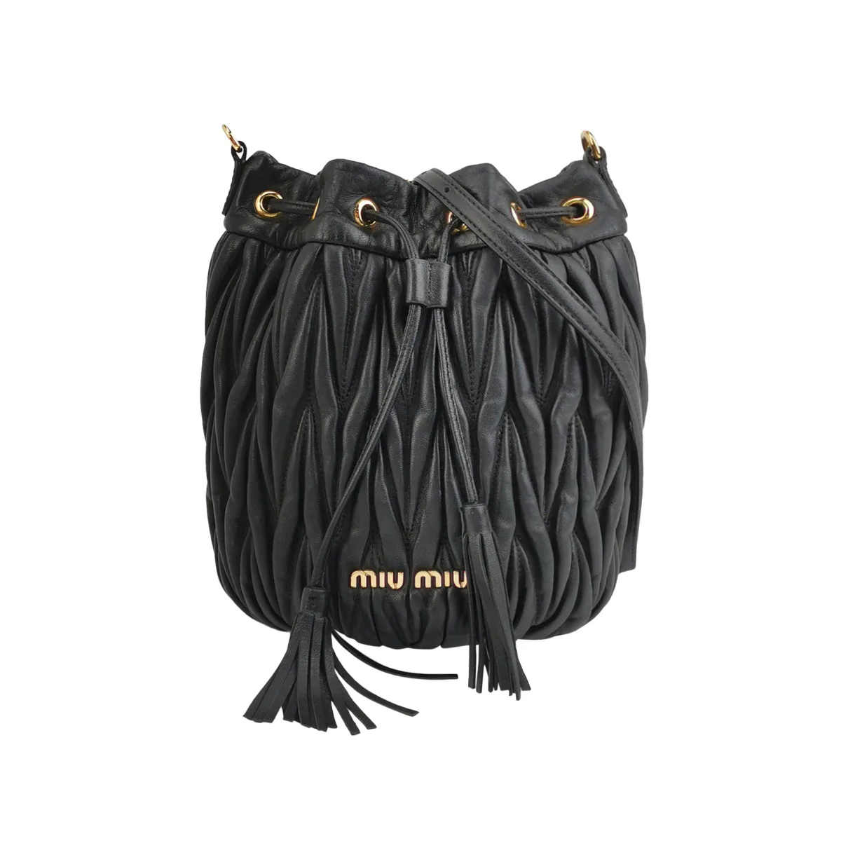 Miu Miu Lambskin Logo Crossbody — фото 1