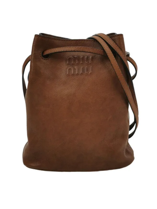 Miu Miu Lambskin Logo Crossbody