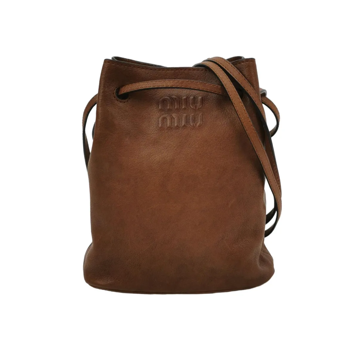 Miu Miu Lambskin Logo Crossbody — фото 1