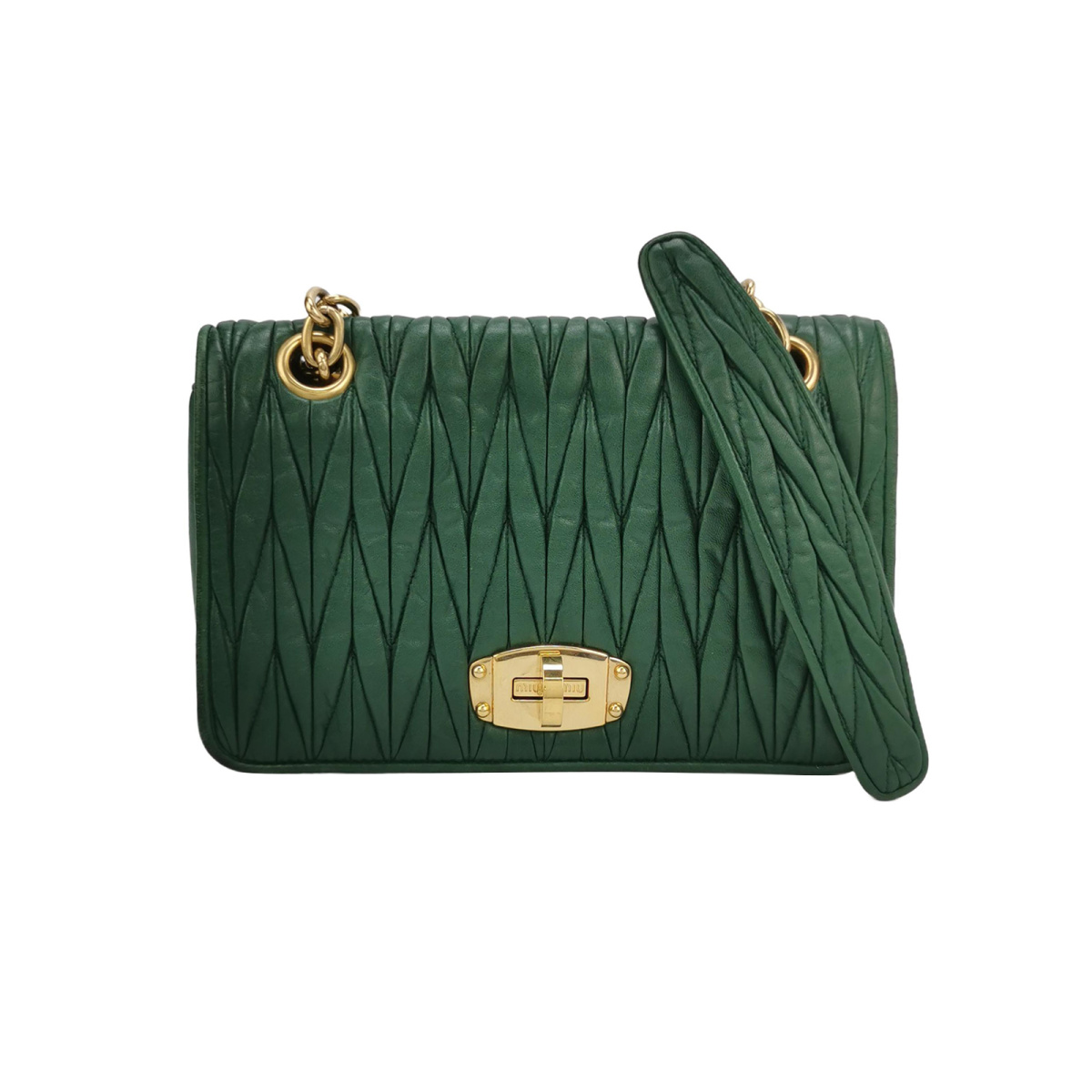 Miu Miu Logo Shoulder Bag — продано