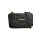 Miu Miu Quilted Calfskin Logo Crossbody — миниатюра 1