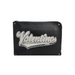 Valentino Garavani Colorblock Calfskin Logo Clutch — миниатюра 1