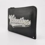 Valentino Garavani Colorblock Calfskin Logo Clutch — фото 2