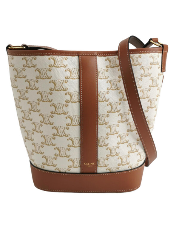 Винтажная сумка Celine Triomphe Canvas logo
