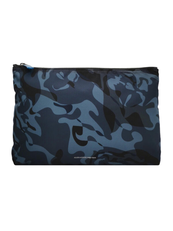 Alexander McQueen Printed Nylon Logo Clutch
