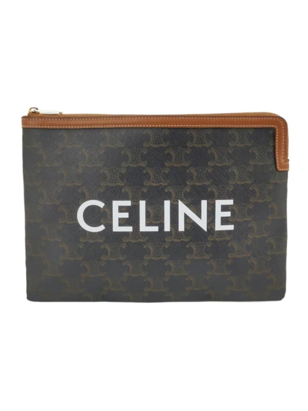 Винтажная сумка Celine Triomphe Canvas