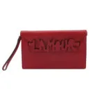 Valentino Garavani Lambskin Logo Clutch — миниатюра 1