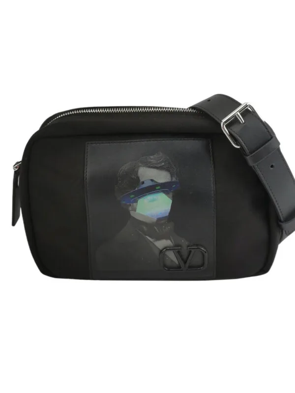 Винтажная сумка Valentino Garavani Printed Calfskin Crossbody