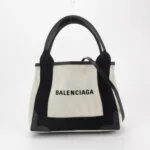 Balenciaga Navy Cabas Logo — фото 9