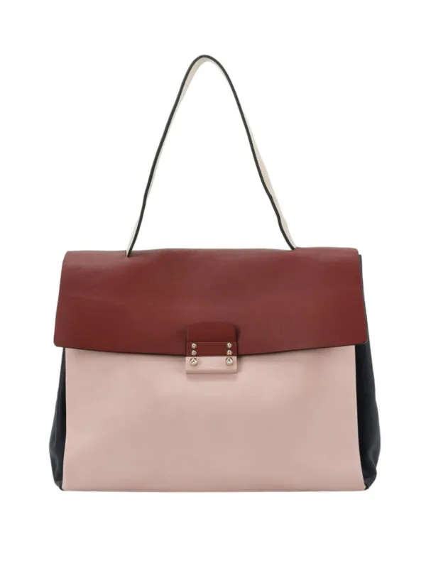Valentino Garavani Colorblock Calfskin Handbag