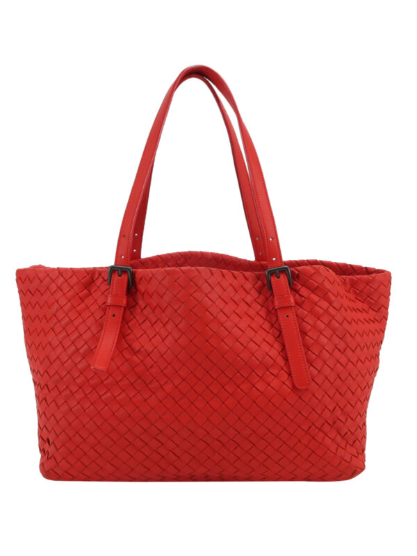 Винтажная сумка Bottega Veneta Woven Lambskin Shoulder Bag