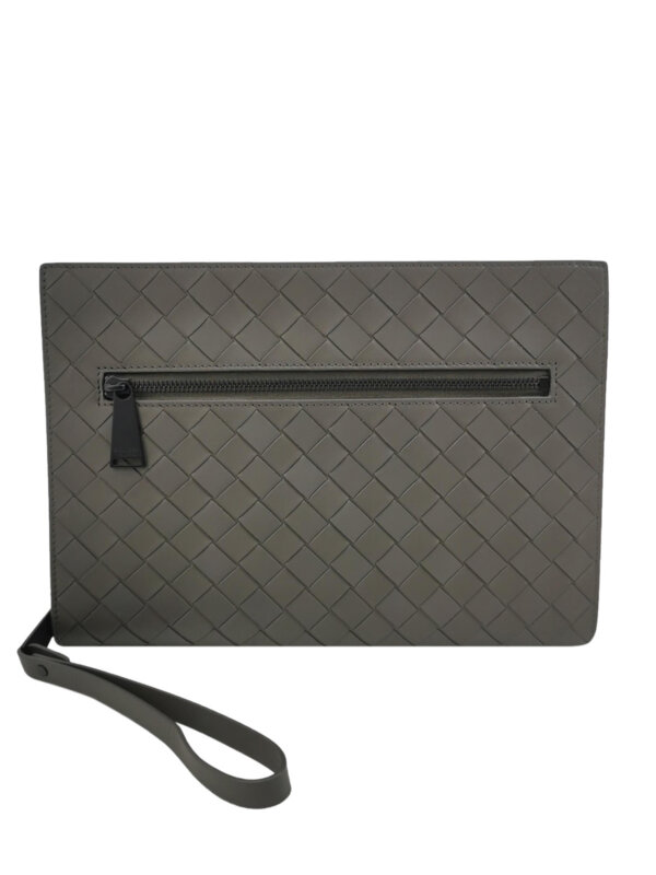 Винтажная сумка Bottega Veneta Woven Calfskin Clutch