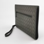 Bottega Veneta Woven Calfskin Clutch (Боттега Венета) — фото 2