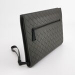 Bottega Veneta Woven Calfskin Clutch (Боттега Венета) — фото 3