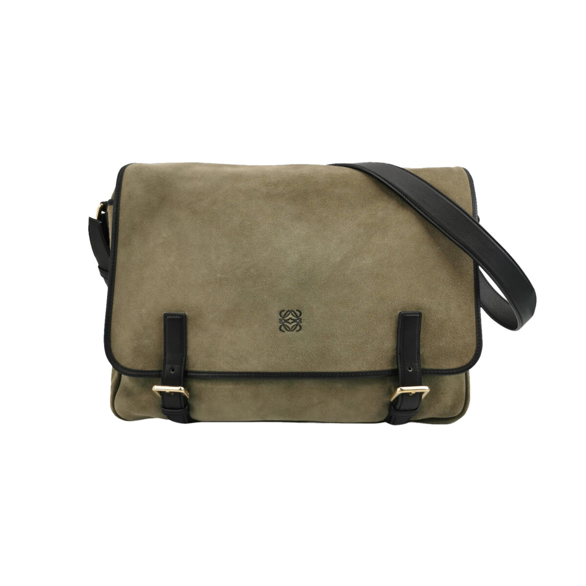 Loewe Colorblock Calfskin Shoulder Bag (Лоэве) — фото 1