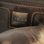 Fendi Calfskin Monogram Shoulder Bag (Фенди) — фото 8