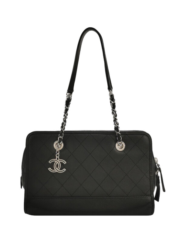 Chanel Quilted Calfskin CC Shoulder Bag