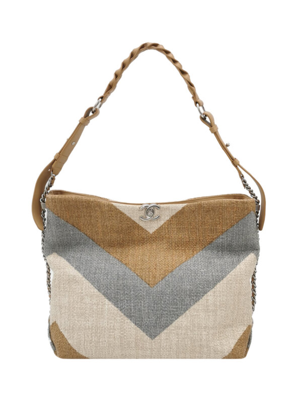 Chanel Colorblock Calfskin CC Shoulder Bag