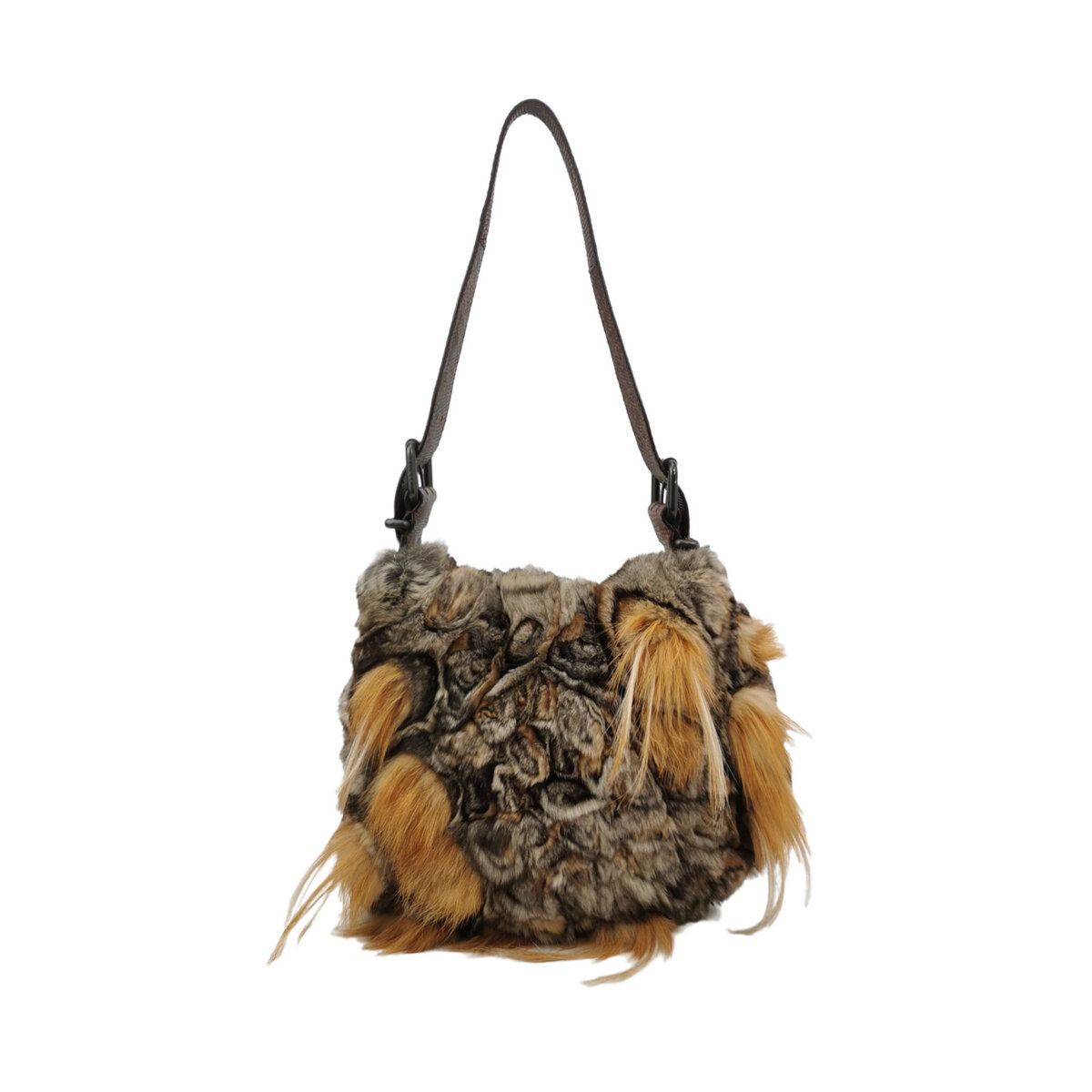 Fendi Colorblock Calfskin Shoulder Bag (Фенди) — фото 1