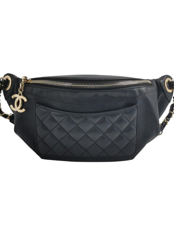 Винтажная сумка Chanel Quilted Lambskin CC Belt Bag