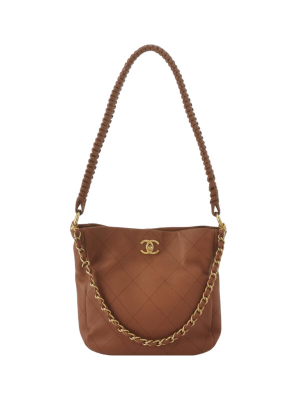 Chanel Quilted Calfskin CC Shoulder Bag