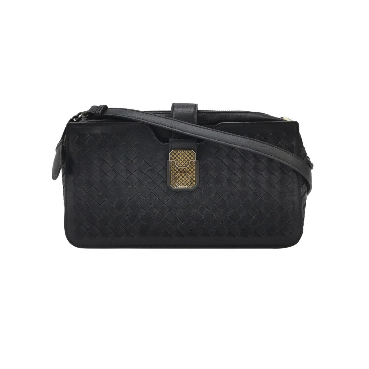Bottega Veneta Woven Lambskin Crossbody — фото 1