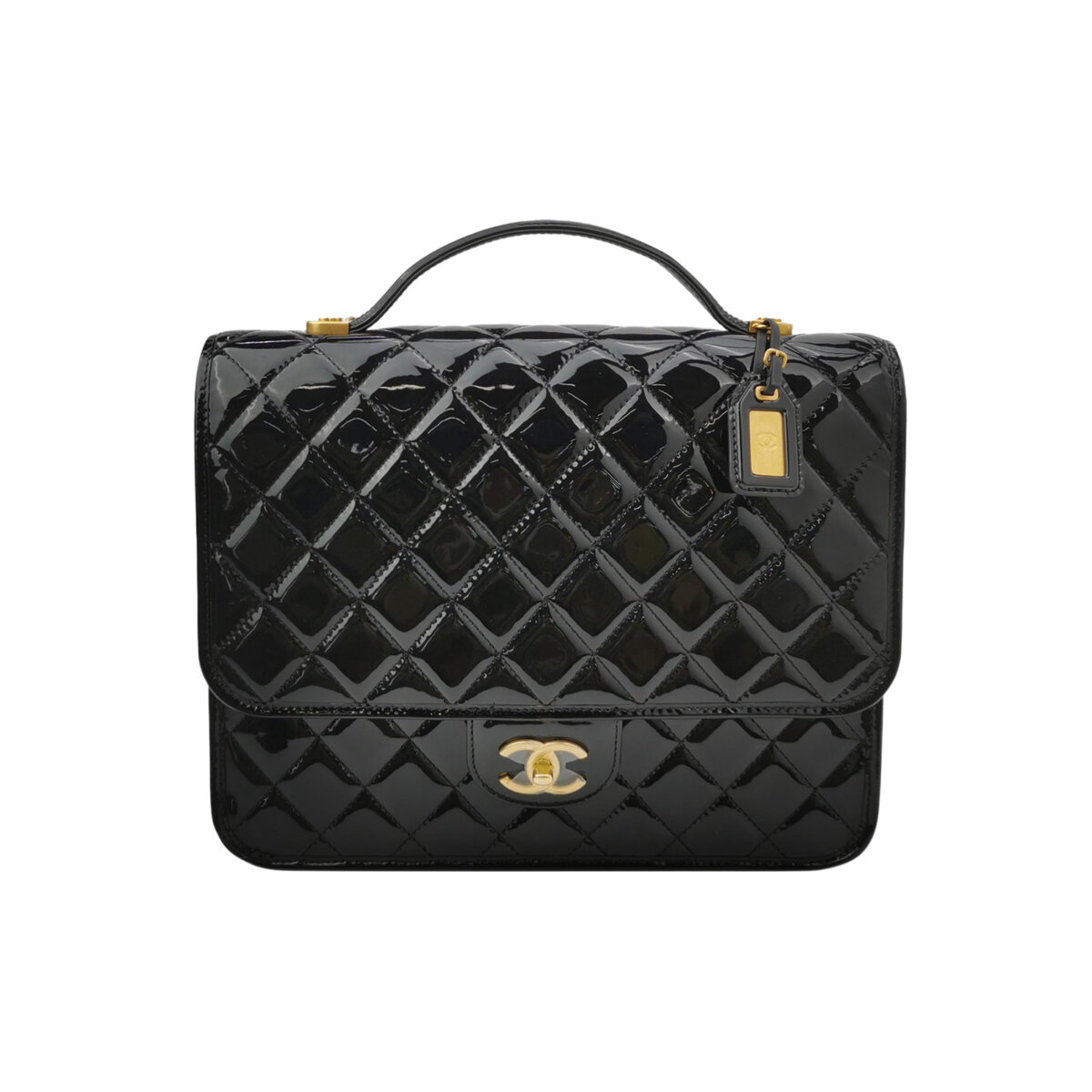 Chanel Quilted Patent CC Backpack (Шанель) — фото 1