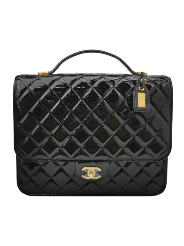 Chanel Quilted Patent CC Backpack (Шанель)