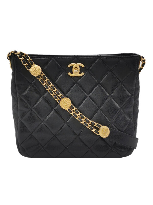 Chanel Quilted Calfskin CC Shoulder Bag