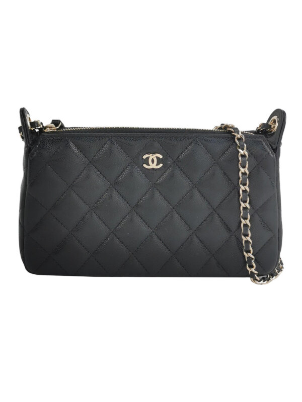 Chanel Quilted Calfskin CC Shoulder Bag