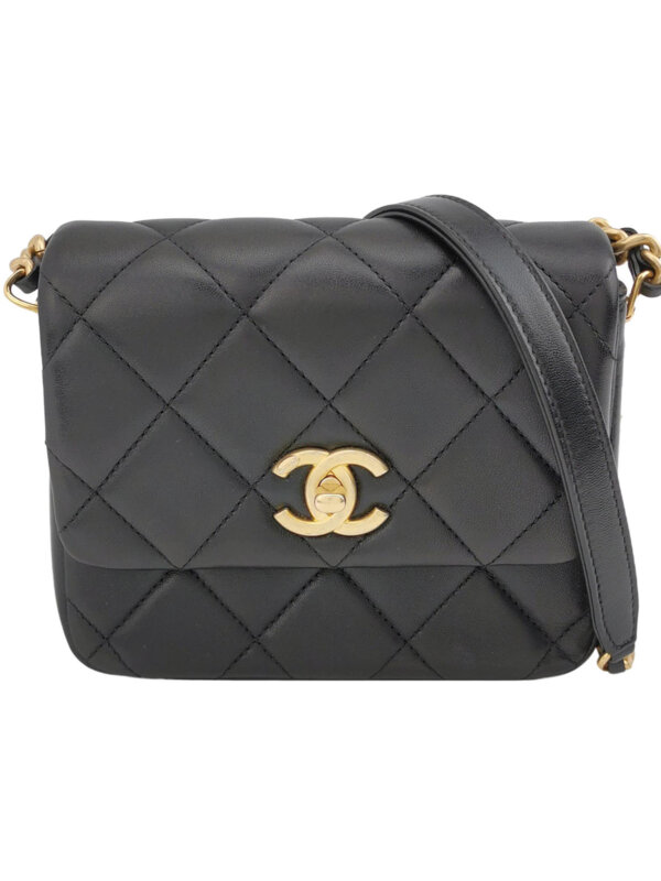 Chanel Quilted Lambskin CC Crossbody (Шанель)