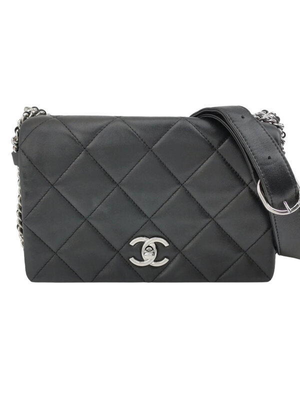 Chanel Quilted Lambskin CC Shoulder Bag