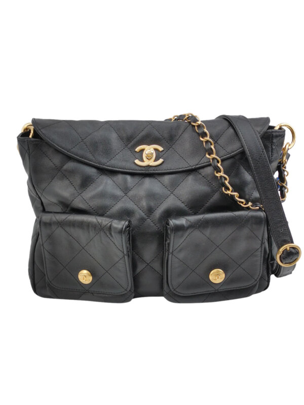 Винтажная сумка Chanel Quilted Calfskin CC Crossbody
