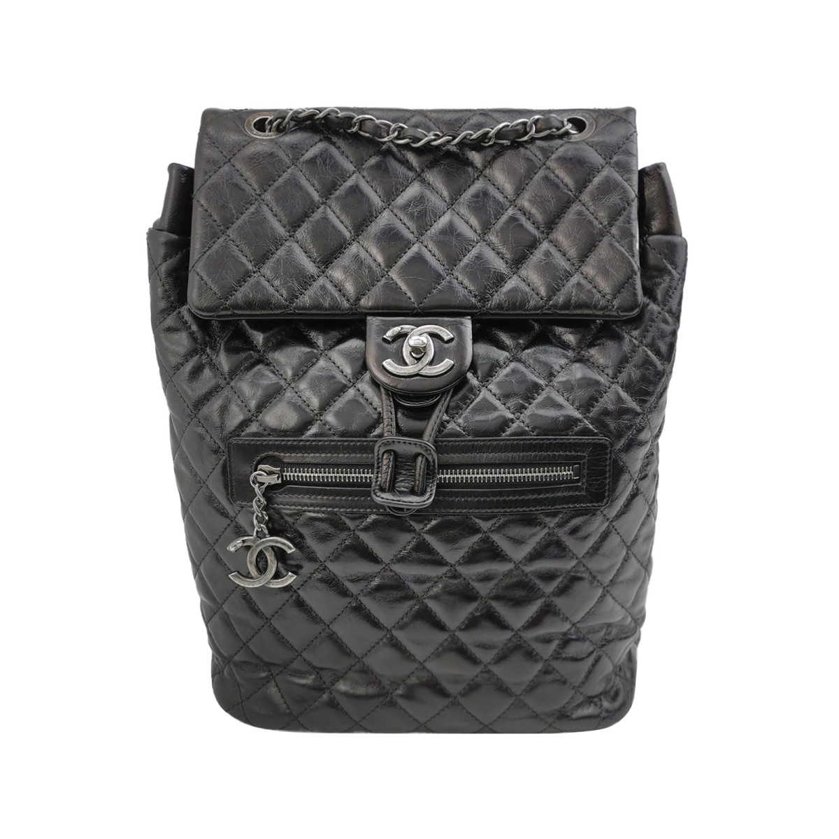 Chanel Quilted Waxed Calfskin CC Backpack (Шанель) — фото 1